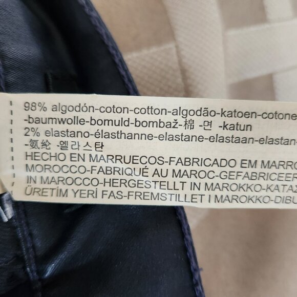 MASSIMO DUTTI SKINNY FIT BLACK THICK COTTON PANS NEW SIZE 4 - Picture 8 of 13